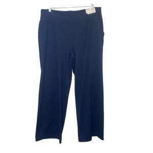 Stylus High Rise Wide Leg Pant Womens 1X Blue New